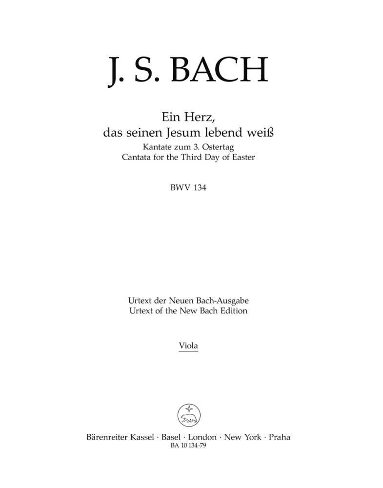 Bach: Kantate BWV 134  Ein Herz, das seinem Jesum lebend weiss  (Altviool)