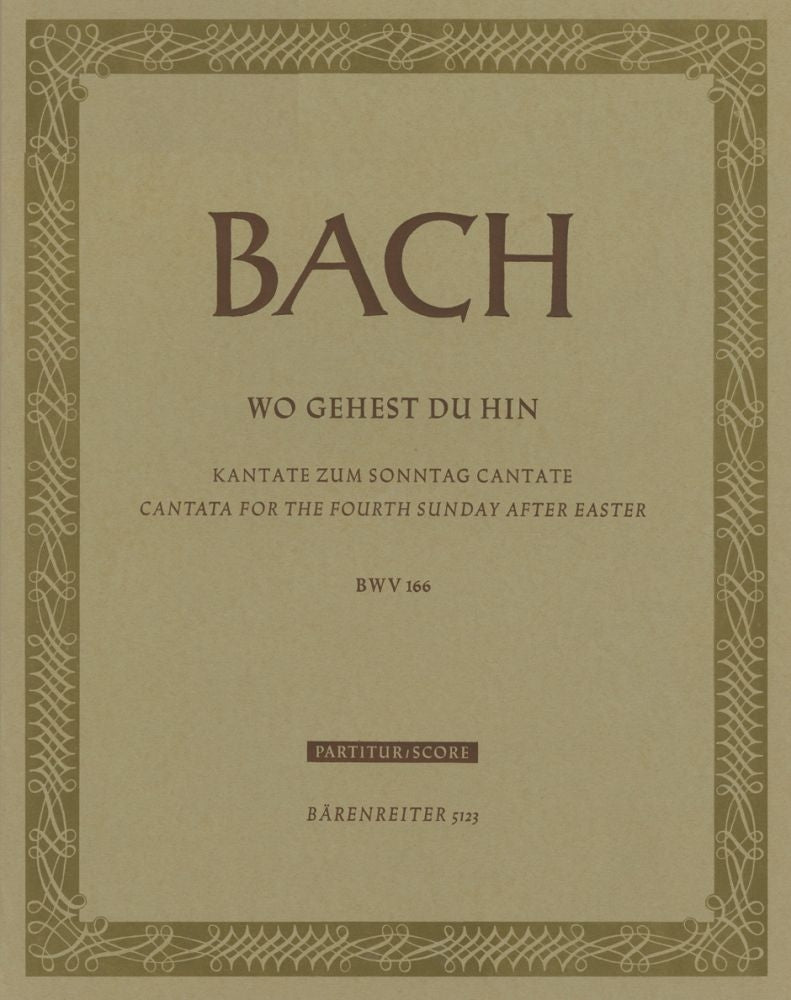 Bach: Kantate BWV 166  Wo gehest du hin? (Partituur)