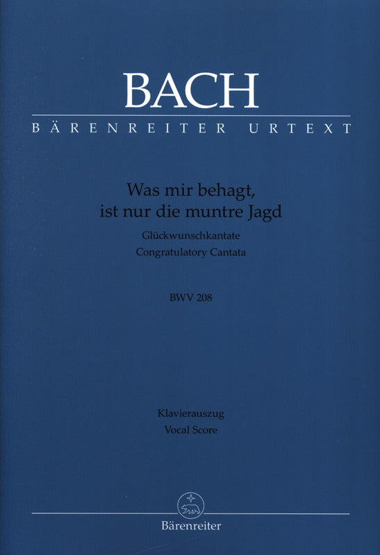 Bach: Kantate BWV 208  Was mir behagt, ist nur die muntre Jagd! (Hunting Cantata)  (Viool 2)
