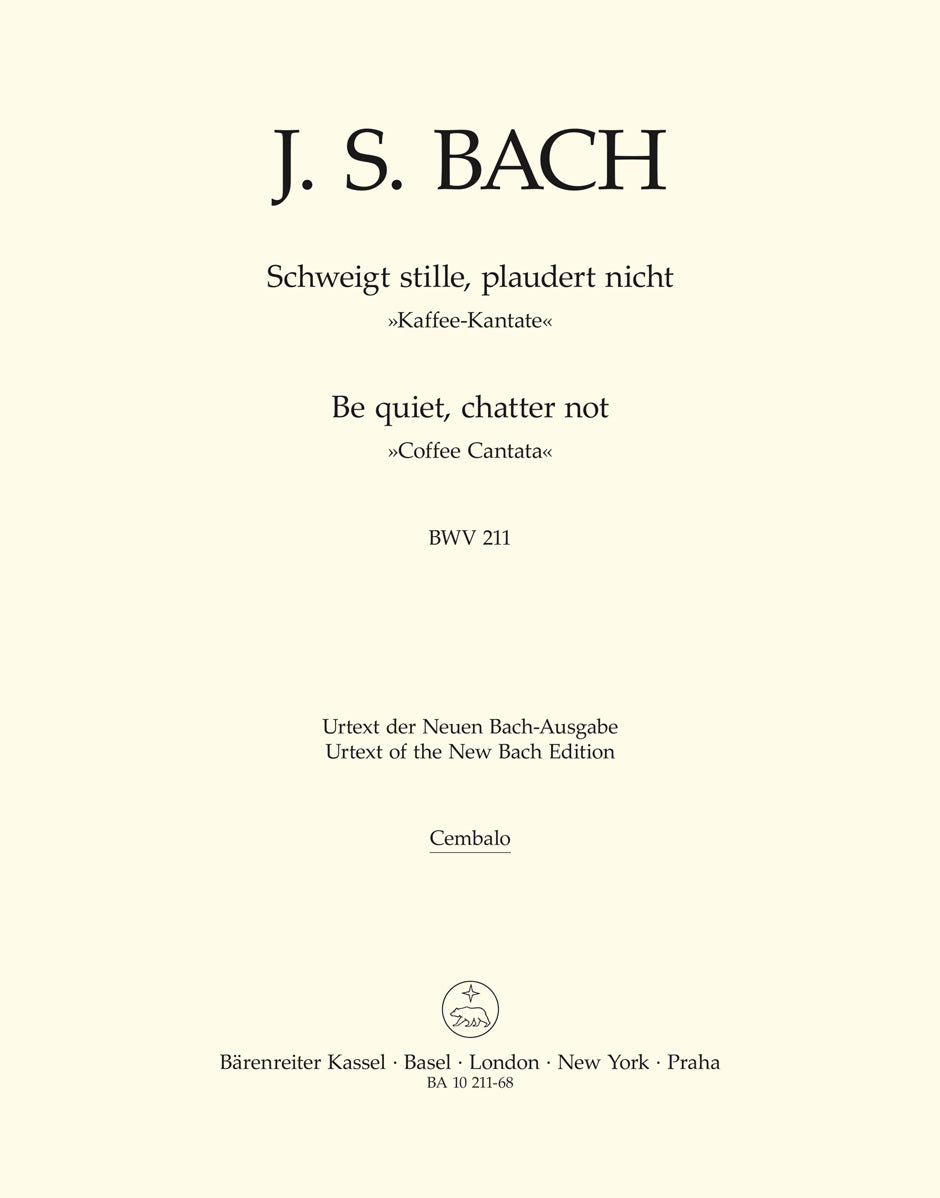 Bach: Schweigt stille, plaudert nicht BWV 211 Kaffee-Kantate (Klavecimbel) afbeelding 2