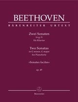 Beethoven: Two Sonatas for Pianoforte G minor, G major op. 49