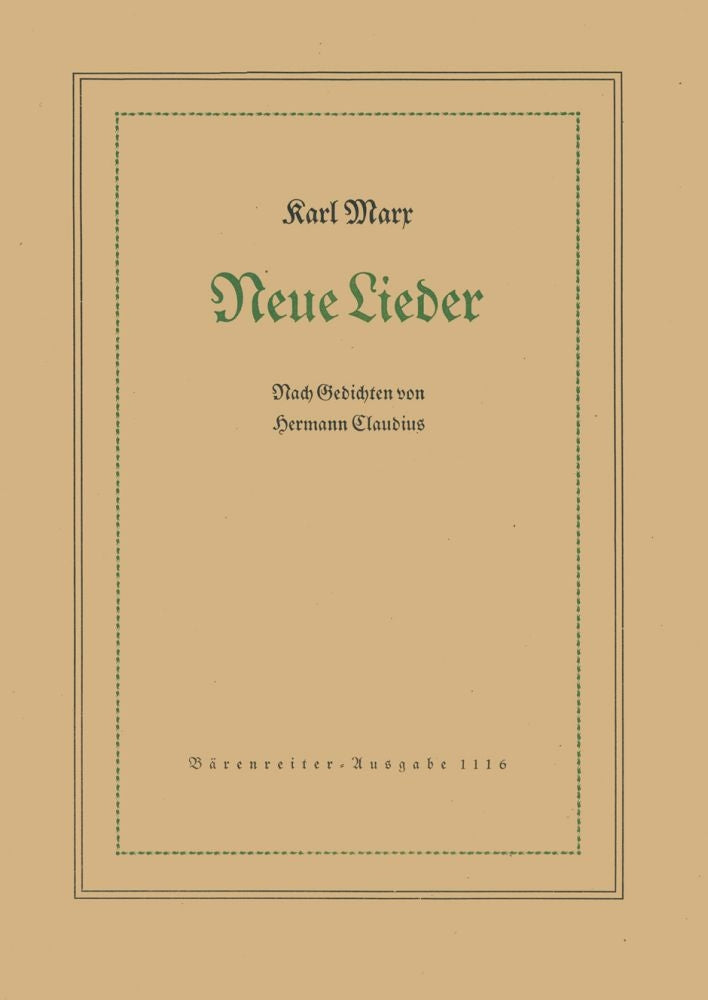 Neue Lieder nach Gedichten von Hermann Claudius (1947)