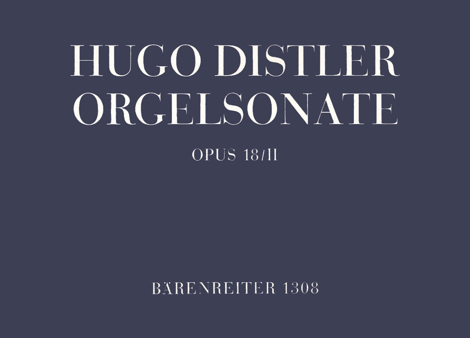 Distler: Orgelsonate (Trio) (1939)
