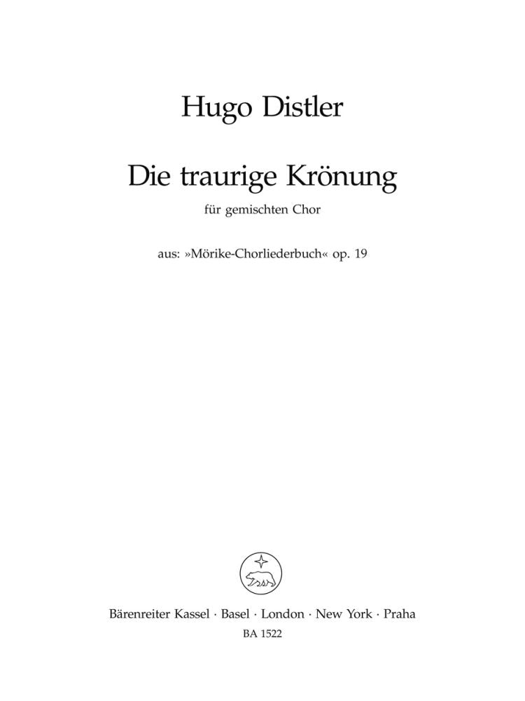 Die traurige Krönung (Es war ein König Milesint)