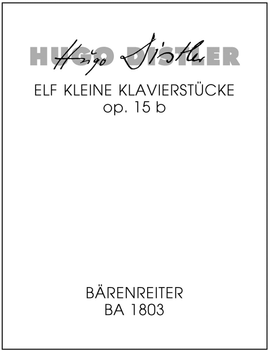 11 kleine Klavierstücke fuer die Jugend (1936) - Eleven Short Piano Pieces