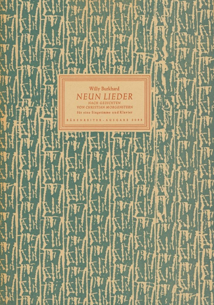 Neun Lieder auf Texte von Christian Morgenstern (1943/44)