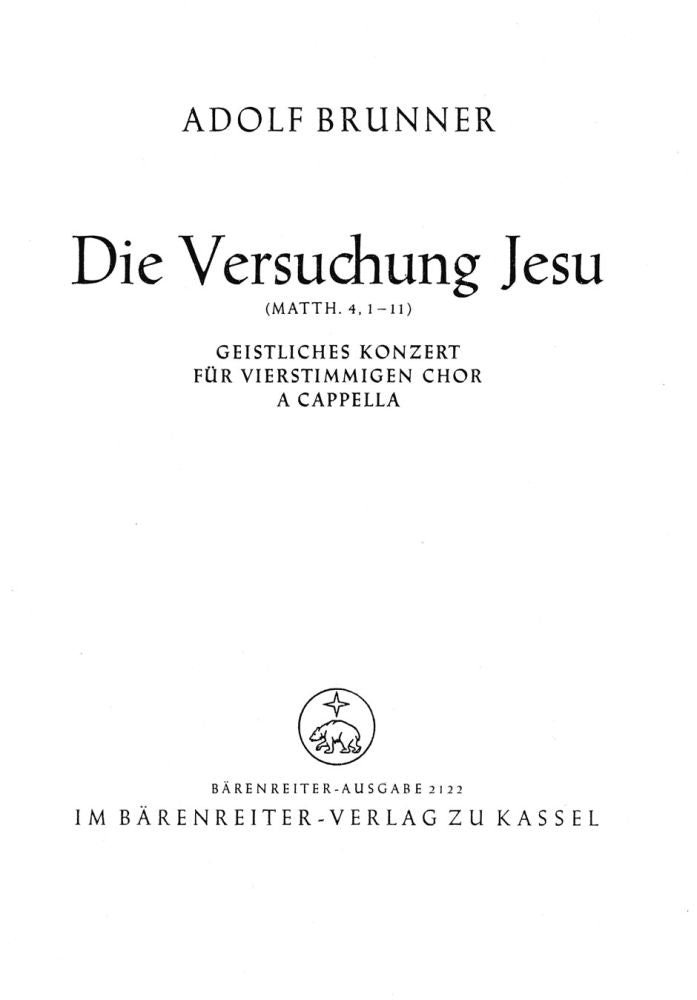 Die Versuchung Jesu - Da ward Jesus vom Geist in die Wüste geführt (1945)