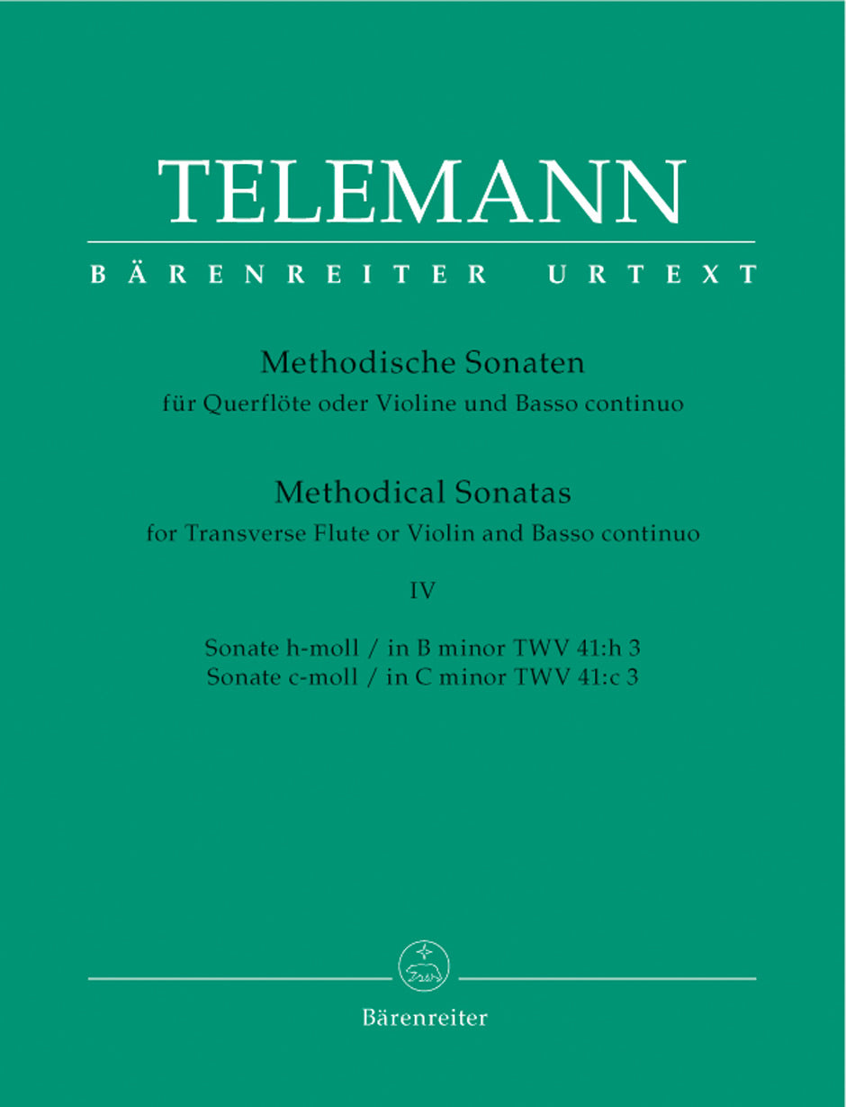 Telemann: 12 Methodical Sonatas for Violin or Flute and Basso-Continuo Volume 4