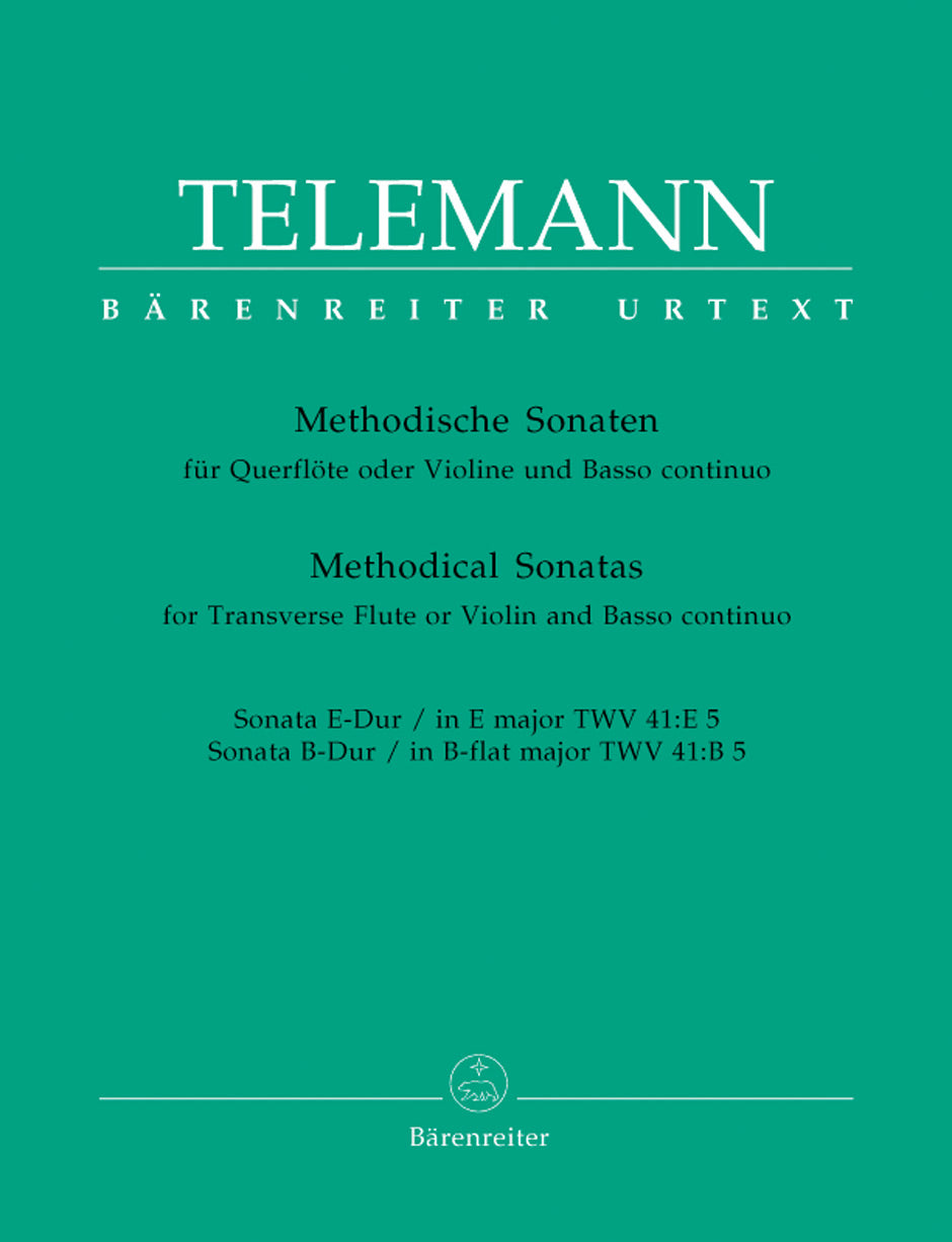 Telemann: 12 Methodical Sonatas for Violin or Flute and Basso-Continuo Volume 5