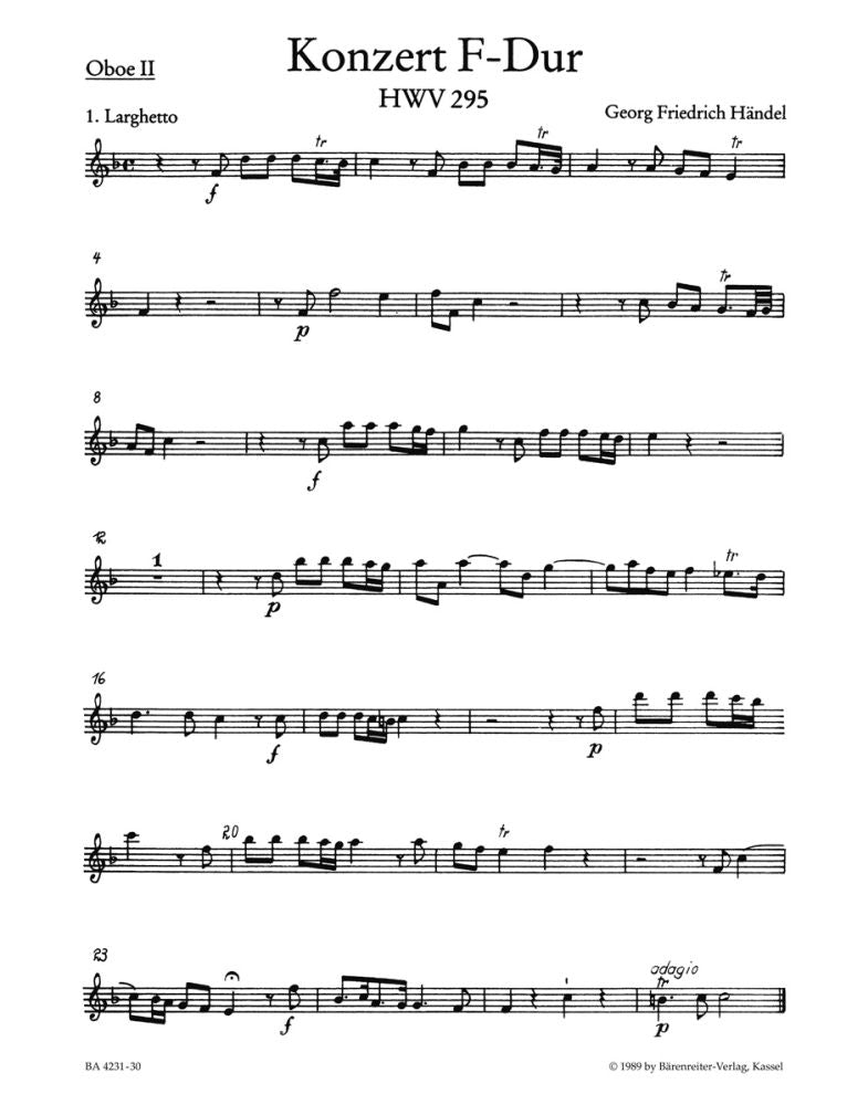 Handel: Concerto for Organ and Orchestra no. 13 F major HWV 295 (Hobo 2)