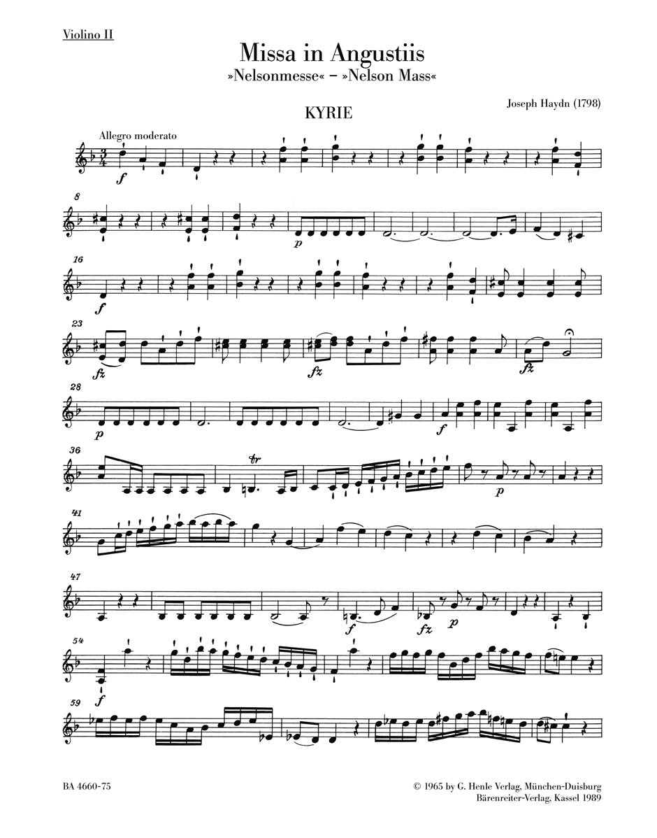 Haydn: Missa in angustiis Hob.XXII:11 Nelsonmesse