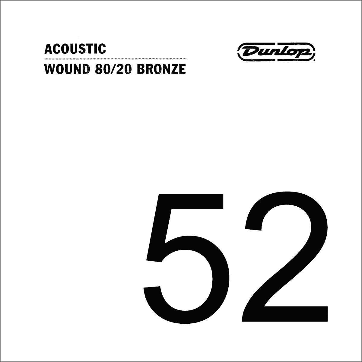 Dunlop 80/20 Bronze Losse Akoestische Gitaarsnaar .052