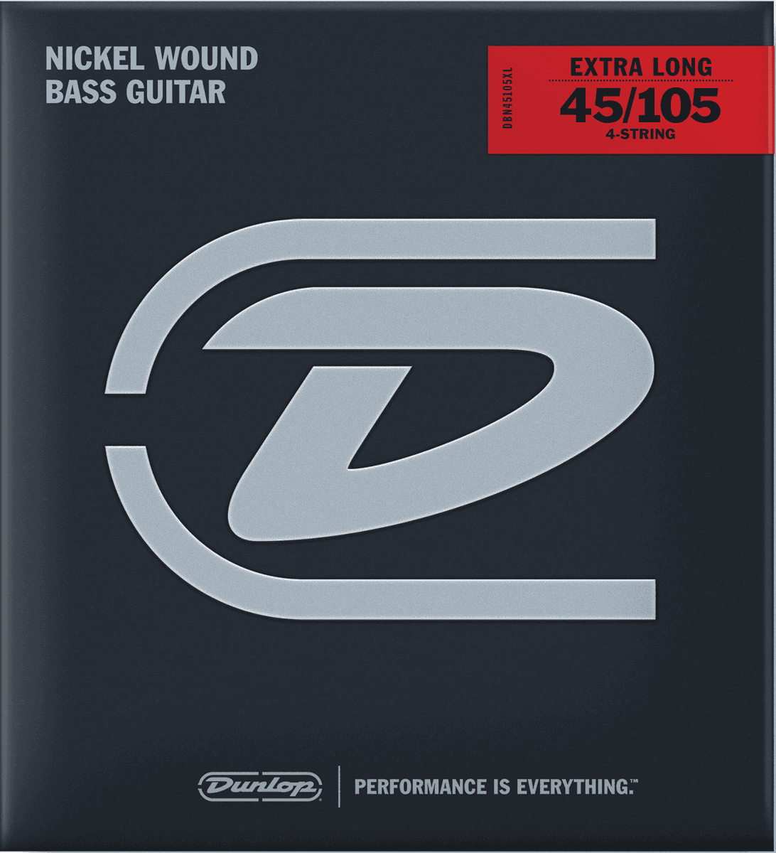 Dunlop Nickel Wound Basgitaarsnaren Extra Long Scale 45-105