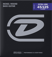 Dunlop Nickel Wound Basgitaarsnaren Extra Long Scale 45-125