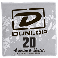 Dunlop Plain Steel Losse Elektrische Gitaarsnaar .020