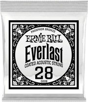 Ernie Ball Everlast Coated Phosphor Bronze Akoestische Gitaarsnaar Roundwound 028 6-pack