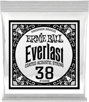 Ernie Ball Everlast Coated Phosphor Bronze Akoestische Gitaarsnaar Roundwound 038 6-pack