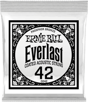 Ernie Ball Everlast Coated Phosphor Bronze Akoestische Gitaarsnaar Roundwound 042 6-pack