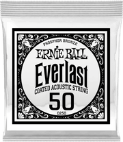 Ernie Ball Everlast Coated Phosphor Bronze Akoestische Gitaarsnaar Roundwound 050 6-pack