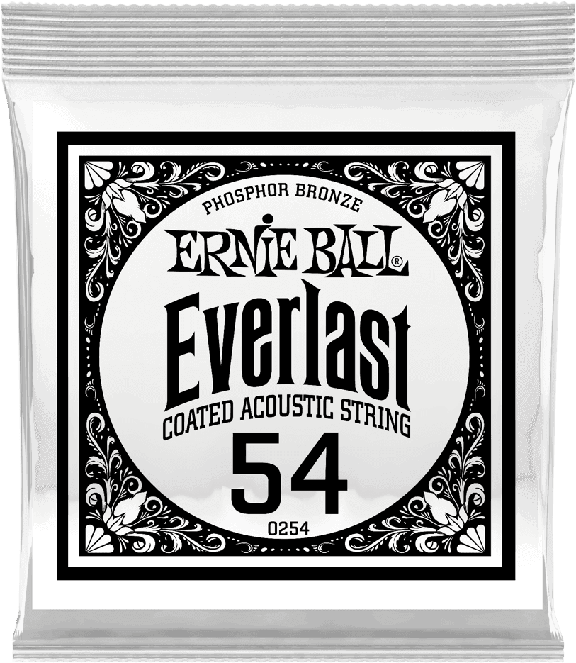 Ernie Ball Everlast Coated Phosphor Bronze Akoestische Gitaarsnaar Roundwound 054 6-pack