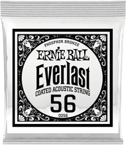 Ernie Ball Everlast Coated Phosphor Bronze Akoestische Gitaarsnaar Roundwound 056 6-pack