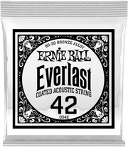 Ernie Ball Everlast Coated 80/20 Akoestische Gitaarsnaar Roundwound 042 6-pack