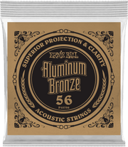 Ernie Ball Aluminium Bronze Akoestische Gitaarsnaar Roundwound 056 6-pack