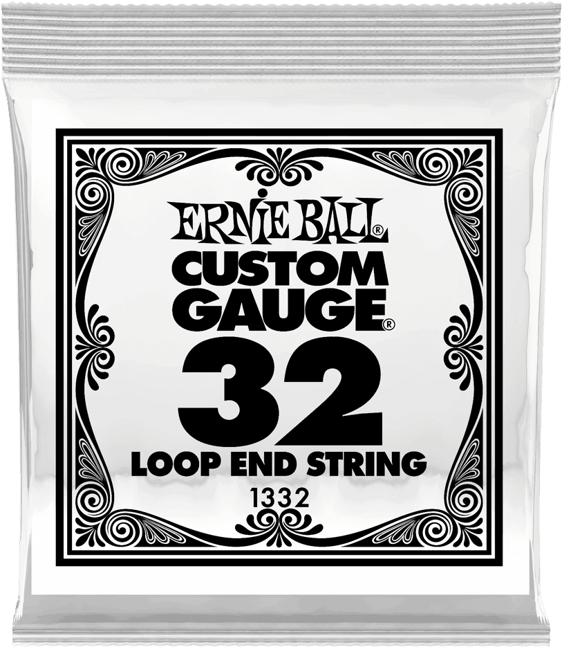Ernie Ball Stainless Steel Folksnaar Loop-end Wound 032 6-pack
