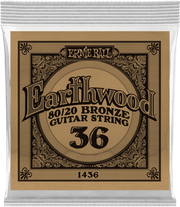 Ernie Ball Earthwood 80/20 Bronze Akoestische Gitaarsnaar Wound Bronze 036 6-pack