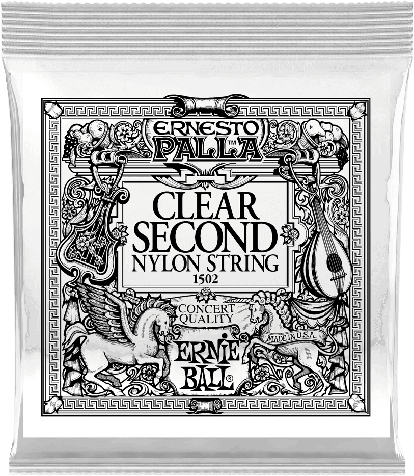 Ernie Ball Ernesto Palla Nylon Klassieke Gitaarsnaar 2E Nylon Clear 6-pack