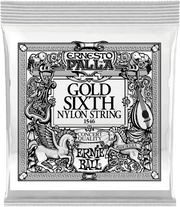 Ernie Ball Ernesto Palla Nylon Klassieke Gitaarsnaar 6E Gold Plated Steel 6-pack