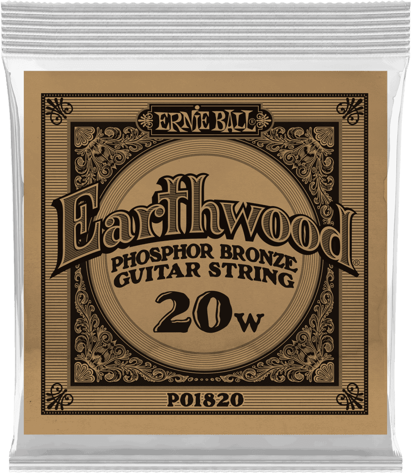 Ernie Ball Earthwood Phosphor Akoestische Gitaarsnaar Wound Phosphor Bronze 020 6-pack