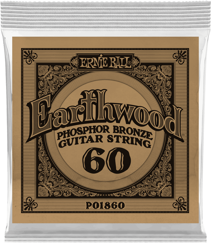 Ernie Ball Earthwood Phosphor Akoestische Gitaarsnaar Wound Phosphor Bronze 060 6-pack
