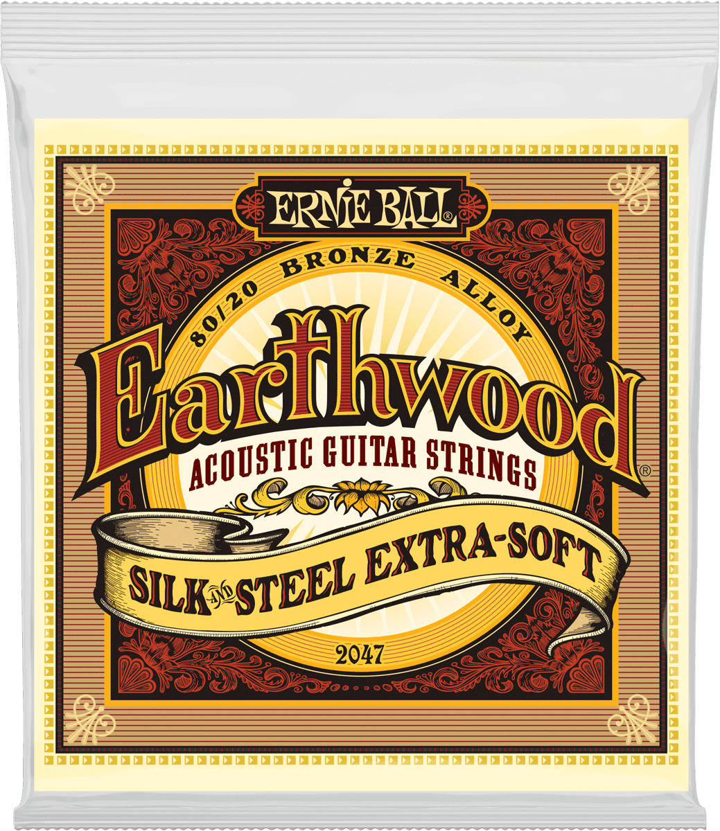 Ernie Ball Earthwood 80/20 Bronze Akoestische Gitaarsnaren Soft Silk&steel 10-50