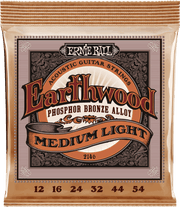 Ernie Ball Earthwood Phosphor Akoestische Gitaarsnaren Medium Light 12-54