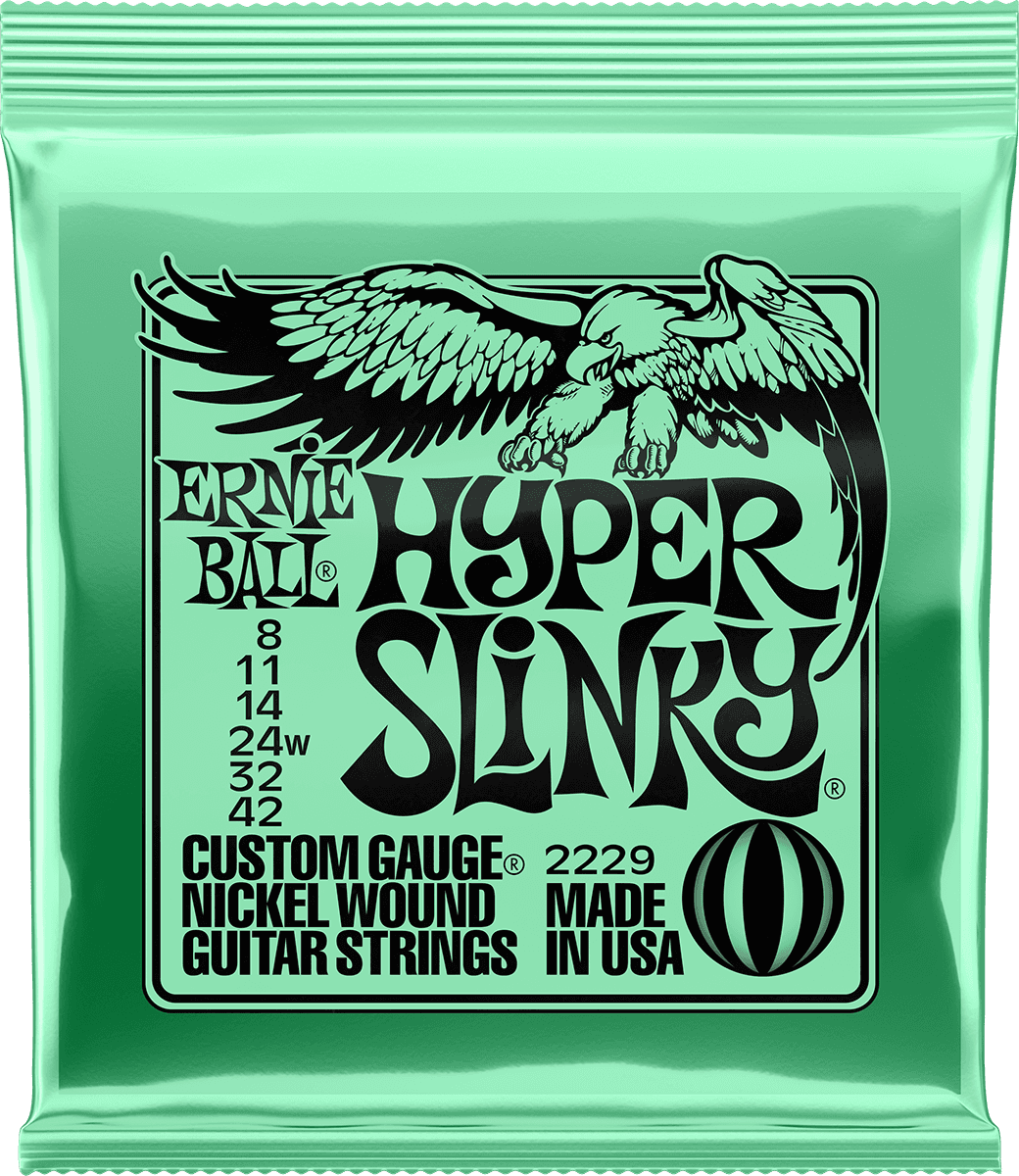 Ernie Ball Slinky Nickel Wound Elektrische Gitaarsnaren Hyper Slinky 08-42