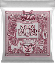 Ernie Ball Ernesto Palla Nylon Klassieke Gitaarsnaren – Zwart nylon-gold plated steel ball-end