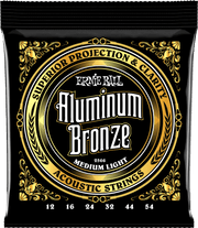 Ernie Ball Aluminium Bronze Akoestische Gitaarsnaren Medium Light 12-54