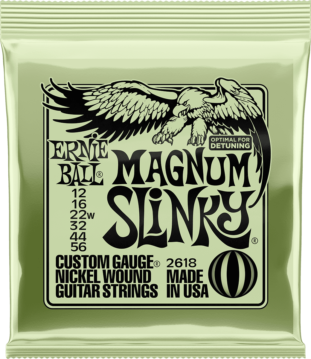 Ernie Ball Slinky Nickel Wound Elektrische Gitaarsnaren Magnum Slinky 12-56