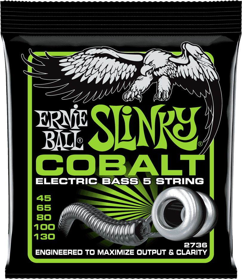 Ernie Ball Slinky Cobalt Bass Basgitaarsnaren Slinky 5c 45-130