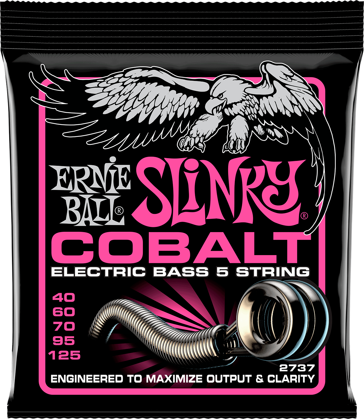 Ernie Ball Slinky Cobalt Bass Basgitaarsnaren Slinky Cobalt /5 Cordes 40-125