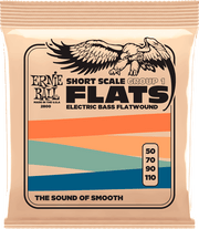 Ernie Ball Slinky Flats Bass Basgitaarsnaren Flatwound Basse Short Scale Groupe 1 50-110