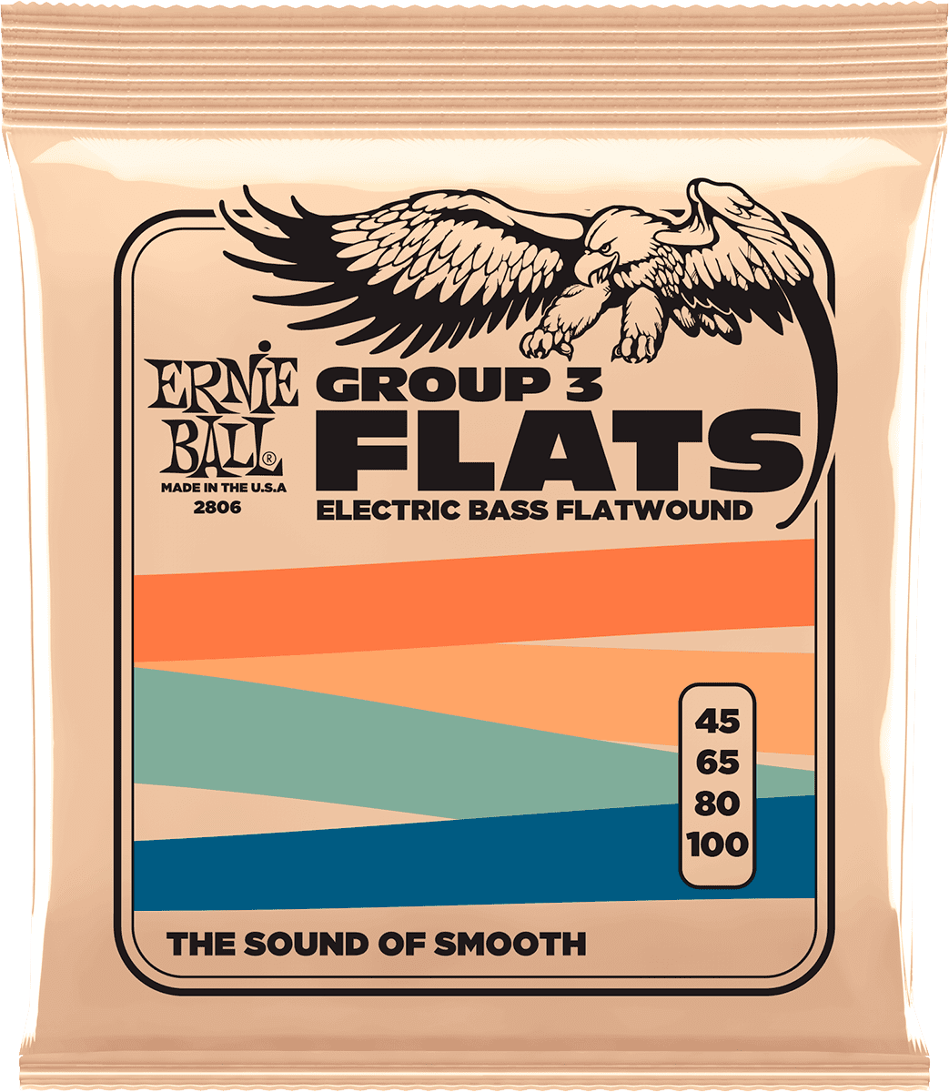 Ernie Ball Slinky Flats Bass Basgitaarsnaren Group Iii 45-100