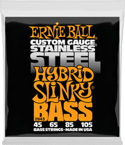 Ernie Ball Slinky Stainless Steel Bass Basgitaarsnaren Hybrid Slinky 45-105