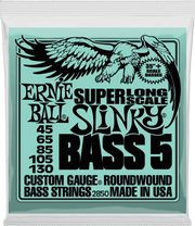 Ernie Ball Slinky Nickel Wound Bass Basgitaarsnaren Slinky Super Long 5sn 45-130