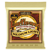 Ernie Ball Earthwood 80/20 Bronze Akoestische Gitaarsnaren Medium Light 12-24 3-pack