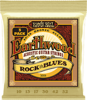 Ernie Ball Earthwood 80/20 Bronze Akoestische Gitaarsnaren Rock&blues 10-52 3-pack
