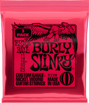 Ernie Ball Slinky Nickel Wound Elektrische Gitaarsnaren Burly Slinky 11-52 3-pack