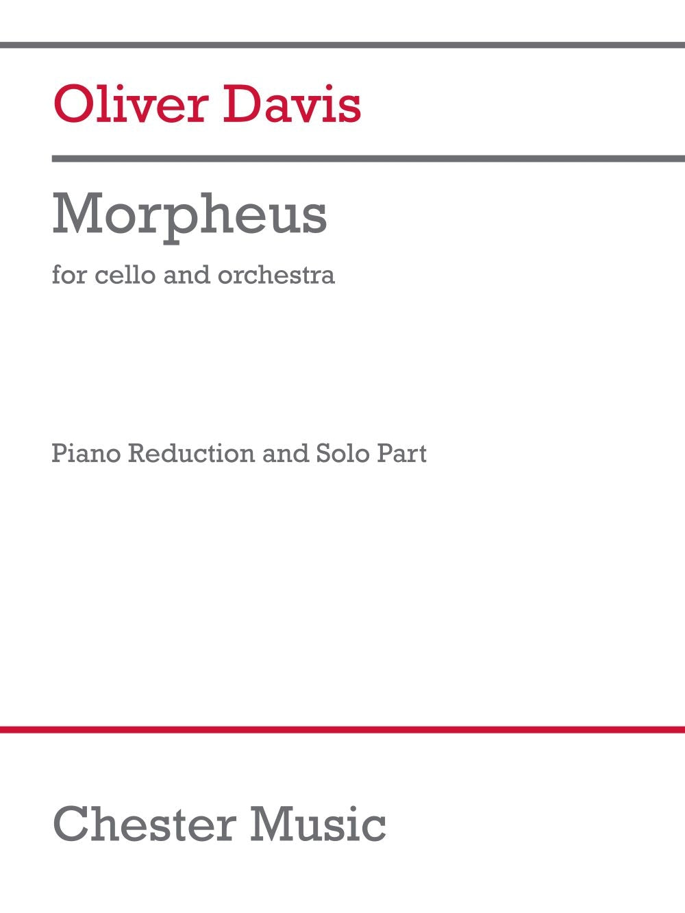 Davis: Morpheus (Cello en piano)