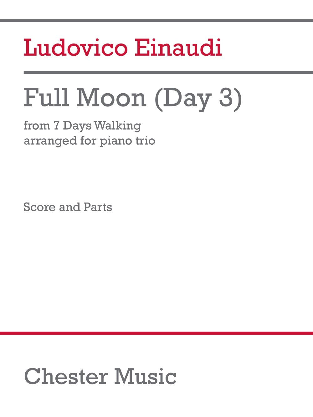 Einaudi: Full Moon (Day 3) (Viool, cello en piano)